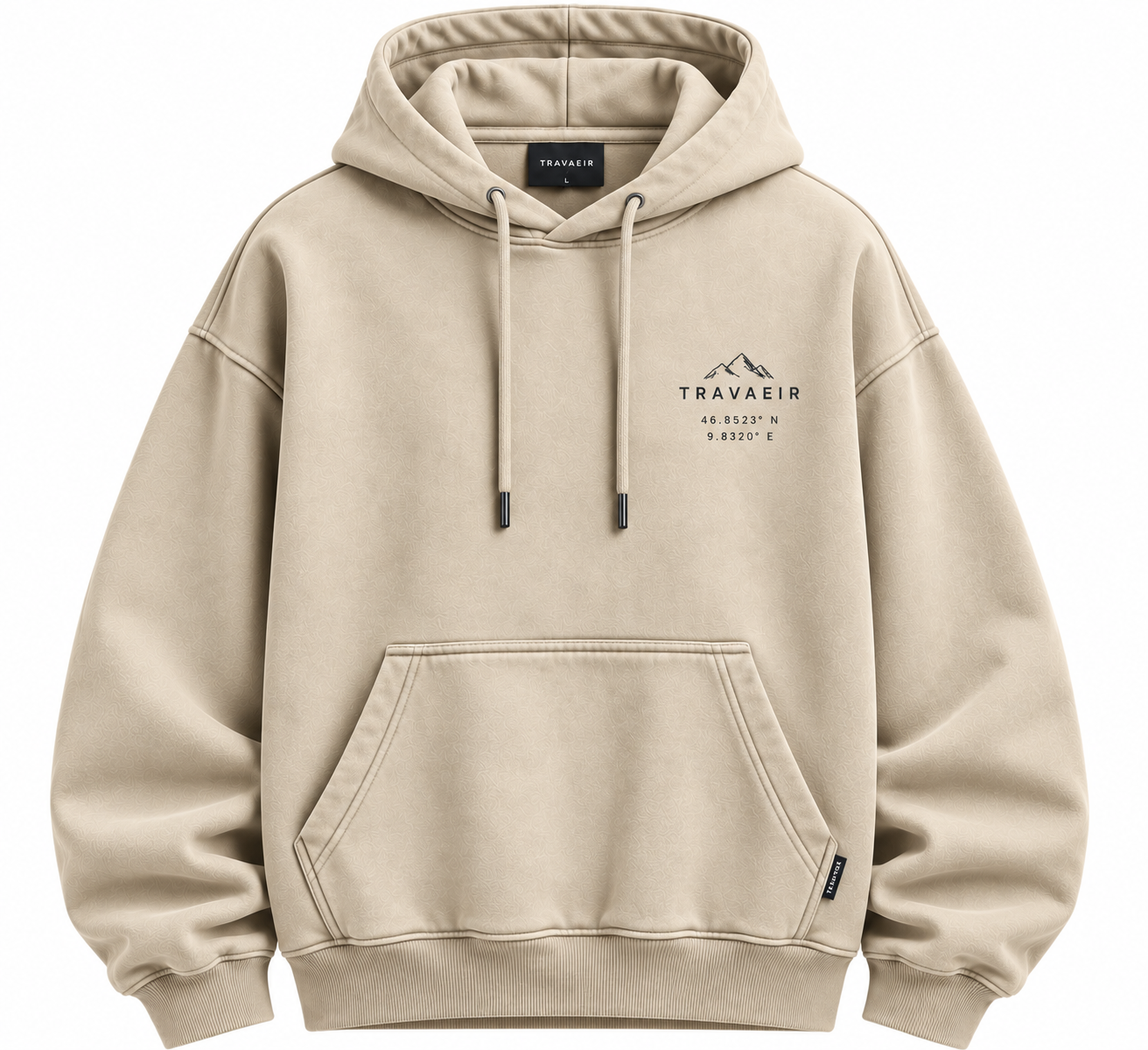Unisex Alpine Escape Oversized Travel Hoodie