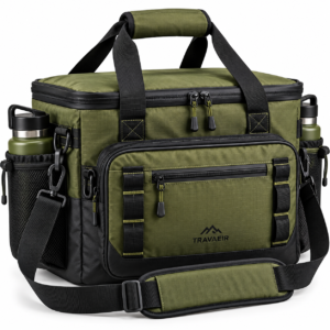 Insulated Camping Cooler Bag 25 L– Waterproof Soft Cooler with Shoulder Strap & Bottle Pockets