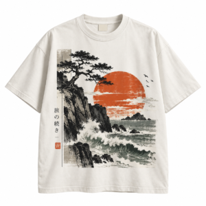 Unisex Japanese Coastal Graphic Tee