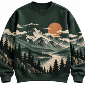 Unisex Alpine Lake Graphic Sweatshirt