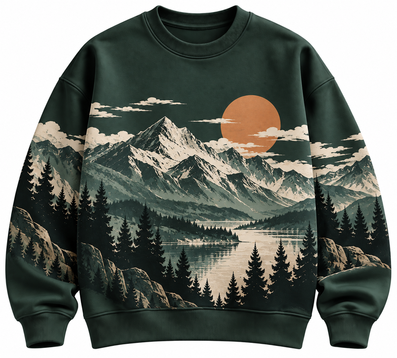 Unisex Alpine Lake Graphic Sweatshirt