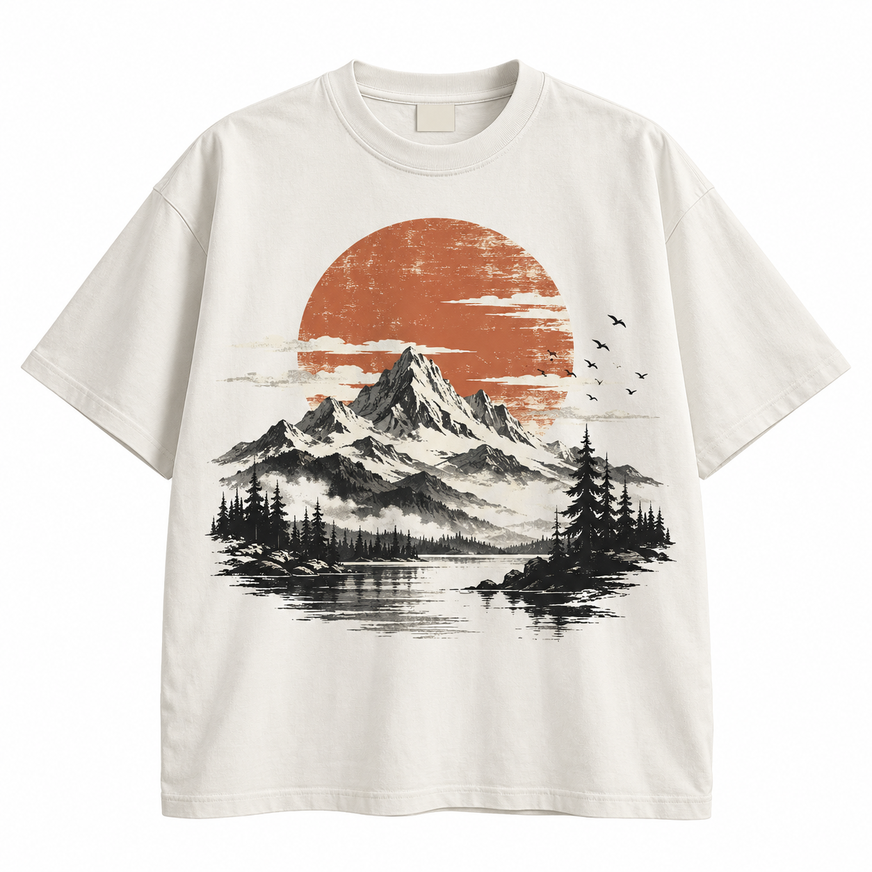 Unisex Mountain Sunset Graphic Tee